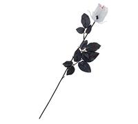 DEGUISE TOI - Rose ensanglantée Halloween - 1 rose - Taille Unique - Blanc - Decoration/Animation - Plastique, Tissus - - Halloween