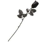 DEGUISE TOI - Rose noire - 1 Rose - Taille Unique - Noir - Decoration/Animation - - - Halloween