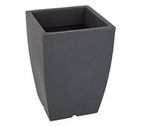 Dehner Bologna Pot de Fleurs en Plastique Anthracite 45 x 45 x 61 cm