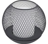 Dehner Boule Solaire Ø 15 cm, Hauteur 12,5 cm, Blanc Chaud, métal/Plastique, Gris