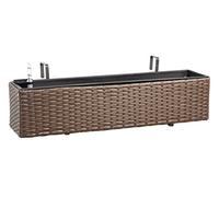 Dehner Florence Jardinière en polyrotin Marron Env. 80 x 19 x 20 cm