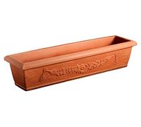 Dehner jardinière firenze-dimensions : env. 60 x 20 x 17 cm, en plastique terracotta