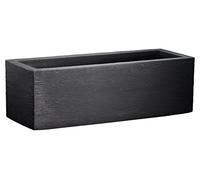 Dehner Jardinière Palermo, Finition Ardoise, env. 80 x 27 x 30 cm, Plastique, Anthracite