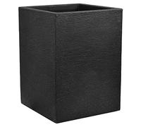 Dehner Pot Colonne Palermo, Aspect Ardoise, Environ 40 x 30 x 30 cm, Plastique, Anthracite