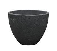 Dehner Pot de Fleurs en Plastique Anthracite 50 cm Hauteur env. 39 cm