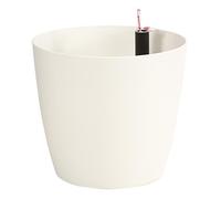 Dehner Pot de Fleurs Mila avec système d'irrigation Automatique, Ø 39 cm, Hauteur 36 cm, en Plastique, Blanc