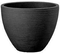 Dehner Pot de Fleurs Vino - Diamètre : 40 cm - Hauteur : 31 cm - en Plastique - Anthracite