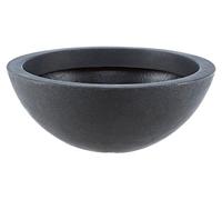 Dehner Pot en Forme de Coupe, Ø 52 cm, Hauteur 20 cm, Plastique, Anthracite