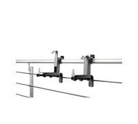 Dehner Support de jardinière en Plastique Anthracite Hauteur 14-20 cm Largeur 12-21 cm
