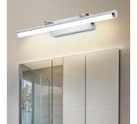 Dehobo Applique salle de bain 9 W 42 cm - Lampe miroir avec interrupteur IP44 blanc neutre 4000 K pour le maquillage - Lumière LED AC100-240 V non dimmable
