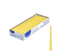 DeinPack 120 bougies coniques HORECA - Jaune - Bougies décoratives domestiques - Bougies de l'Avent - Durée de combustion 9 heures - Bougies festives pour fête, mariage et autres occasions