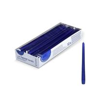 DeinPack HORECA Lot de 50 bougies pointues - Bleu foncé - Bougies décoratives pour la maison - Bougies de l'Avent - Durée de combustion : 8 heures - Bougies festives pour fête, mariage et autres