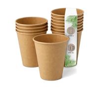 DeinPack Lot de 1000 gobelets à café écologiques en carton marron 300 ml - Gobelets à dégustation - Gobelets jetables biodégradables