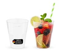 DeinPack Lot de 150 gobelets à cocktail réutilisables - 300 ml - Fabriqués en Allemagne - Avec marquage