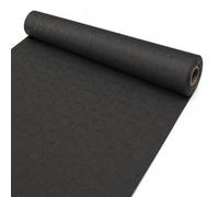DeinPack Rouleau de Nappe Damassée Jetable - 1 m x 50 m - Noir - Idéale pour Fêtes, Associations et Anniversaires