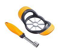 Deiss PRO Ensemble Coupe -Pomme et Enlève -Trognon - Lames en acier inoxydable tranchantes comme un rasoir avec poignées ergonomiques antidérapantes - Construction durable - Lavable au lave-vaisselle