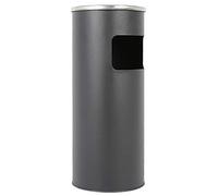 Dejaoo Poubelle en Acier Inoxydable 30L avec Seau Intérieur Cendrier sur Pied pour Hôtel, Jardin, Extérieur, Supermarché