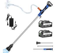 DEJUNPIOOL Pompes de puisard sans fil 21 V compatibles avec batterie Makita, 2 batteries 4000 mAh