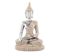 Dekaim Statue de Bouddha en grès, Bouddha Assis contemplatif, Figure sculptée, Artisanat de décoration intérieure, décoration de Table (1)