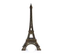 Dekaim Tour Eiffel Architecture, bronze antique Paris Tour Eiffel Statue vintage en alliage Décoration (25 cm)