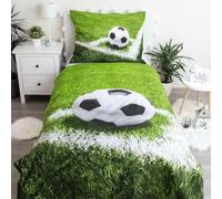 Dekbedovertrek met Voetbal Corner - 1-Persoons - 140 x 200 + 70 x 90 cm - Multi