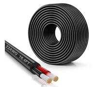 DEKIEVALE Fil Électrique 22 AWG 5 m, 2 x 0,3 mm², Cuivre Étamé À 2 Conducteurs, Flexible Basse Tension pour LED, Automobile, Haut-Parleurs, CCTV, 5V/12V/24V et Projets DIY