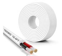 DEKIEVALE Fil Électrique Blanc 18 AWG 5 m, 2 x 0,75 mm², Cuivre Étamé À 2 Conducteurs, Flexible Basse Tension pour LED, Automobile, Haut-Parleurs, CCTV, 5V/12V/24V et Projets DIY
