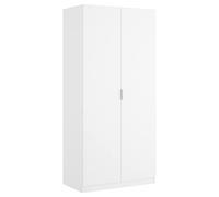 DEKIT GRUPO RIMOBEL Armoire penderie 2 Portes, Bois d'ingénierie, Blanc, 81 x 184 x 52 cm