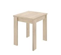 DEKIT Grupo RIMOBEL BOK Table d'appoint de Cuisine Extensible en mélamine, chêne Naturel, 79-77x67-134x67 cm
