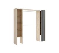 DEKIT Grupo RIMOBEL Dressing, mélamine, Naturel, 205 x 180 x 50 cm