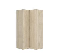 DEKIT GRUPO RIMOBEL Essen Armoire de Coin, Bois d'ingénierie, Chêne Naturel, 184x91x93 cm