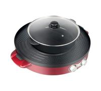 Dekltus Barbecue de table électrique combiné, Hot Pot avec grill, 44 cm