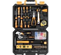 Deko 138-pièces set d'outils, outils à main universels de bricolage, boîte de ménage cas de stockage en plastique hommes ou femmes