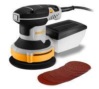 DEKO 14000 tr/min 16 pièces papier de verre 125 mm 300W ponceuse orbitale tampon de ponçage collecteur de poussière pour le Surf domestique en bois et en acier DKOS30A125R