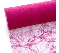 Deko AS GmbH Chemin de Table Sizoweb - Rouleau de 25 m + 100 cœurs décoratifs gratuits (20 cm de Large, Rose)