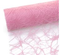 Deko AS GmbH HKT Home Deco Sizoweb Chemin de Table - 25 mètres rôle + 100 Déco Coeur Gratuit (20 cm Largeur, en Rose)