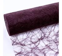 Deko AS GmbH HKT Home Deco Sizoweb Chemin de Table - 25 mètres rôle + 100 Déco Coeur Gratuit (30 cm Largeur, dans Bordeaux)