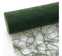 Deko AS GmbH HKT Home Deco Sizoweb Chemin de Table - 25 mètres rôle + 100 Déco Coeur Gratuit (30 cm Largeur, dans Vert foncé)