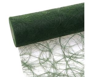 Deko AS GmbH Sizoweb 64 008-R Chemin de Table, Vert foncé, 20 cm, Rouleau de 25 m