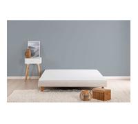 DEKO DREAM Rakenne Sommier tapissier à lattes 160 x 200 - Bois massif blanc + pieds