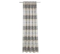 Deko Trend Kimono 6236751 97 Rideau à Patte Cachée Polyester Gris/Écru 245 x 146 x 245 cm