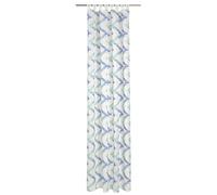 Deko Trend Montana 6236780 57 Rideau à Patte Polyester Blanc/Bleu/Turquoise 245 x 140 x 245 cm