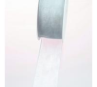 Deko und Band 53736 - Ruban d'organza avec webkante - 38 mm 50 m Col. 05 Argent - 53736-38-50-05