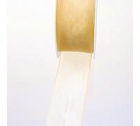 Deko und Band 53736 - Ruban d'organza avec webkante - 38 mm 50 m Col. 17 Or - 53736-38-50-17