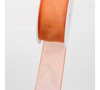 Deko und Band 53736 - Ruban d'organza avec webkante - 38 mm 50 m Col. 34 Orange - 53736-38-50-34