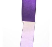 Deko und Band 53736 - Ruban d'organza avec webkante - 38 mm 50 m Col. 84 Lilas - 53736-38-50-84