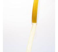 Deko und Band 53736 - Ruban d'organza avec webkante - Jaune 15 mm 50 m Col. 15-53736-15-50-15