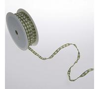 Deko und Band Carreaux avec Bord Fil Ruban - Vert Olive - 5 mm sur 100 m rôle - 64098 5 66