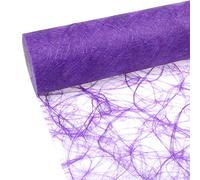 Deko und Band Chemin de Table Sizoweb - Rouleeau de 25 mètres + 100 cœurs décoratifs offerts - 30 cm de Largeur - Lilas