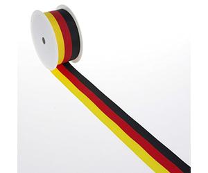 Deko und Band 'National Bande Allemagne - Noir, Rouge, Jaune - 15 mm x 25 m - 2436 15 BRD